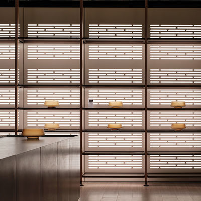 jakość  Anodized Aluminium Home Furniture Modular Bookcase Wall System With Led Lights fabryka