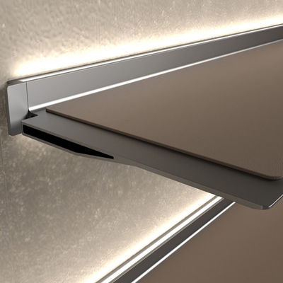 Modułowe szafki biurowe z aluminiowych długich półek pływających