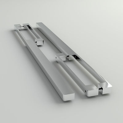 Szczotkowane chromowe rękojeści drzwi kuchennych aluminiowe 128 mm do szafy