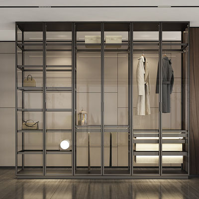 Wodaodporne meble z ramki aluminiowej Walking In Robe Gabinety do garderoby