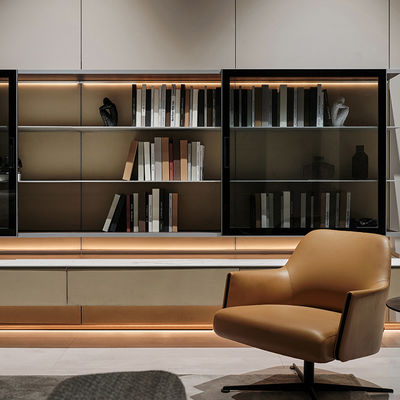 Nowoczesny aluminium Modularne szafy bufet Hutch ściany minimalistyczny styl