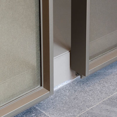 OEM Slimline Aluminium Wewnętrzne Drzwi Przesunkowe Do Wjazdu Domów