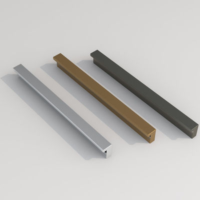 Chrom meble rękojeść sprzętu aluminium Profil szafy rękojeść