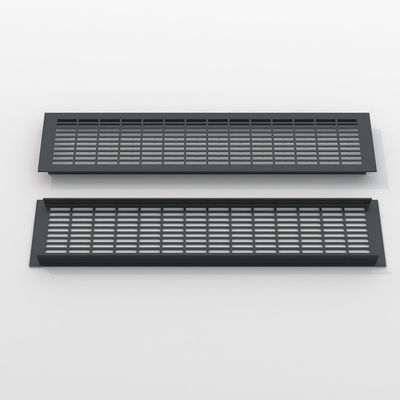 Gniazda wentylacyjna z aluminium srebrnego stopu 110 * 250 mm do klimatyzacji Dyfuzor powietrza zwrotnego