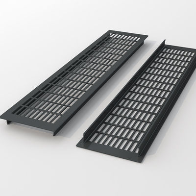 Gniazda wentylacyjna z aluminium srebrnego stopu 110 * 250 mm do klimatyzacji Dyfuzor powietrza zwrotnego