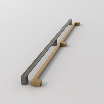 Stronowe drzwi szafy pokryte szafą Push Ręcznik szafy Bar Pull Aluminium Ręcznik